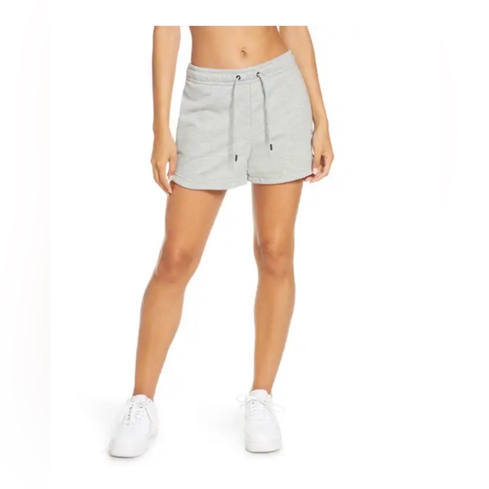 Nike Light Gray Athletic Drawstring Shorts